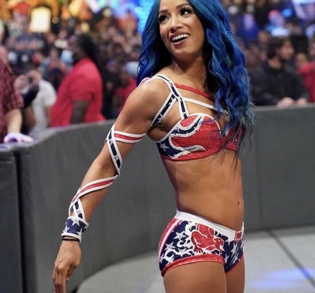WWE Sasha Banks naked pornstar image