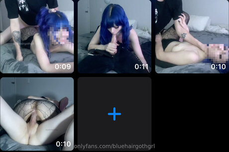 Bluehairgothgrl xxx pornstar image