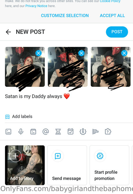 Babygirlandthebaphomet model hot images