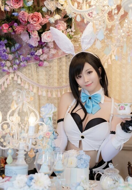 Tifa Cosplay beautiful actress photos