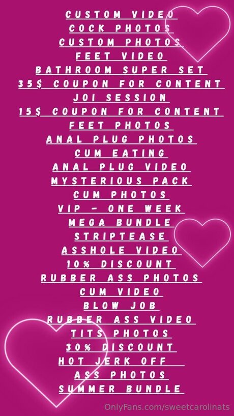 Sweetcarolinats pornstar top archive