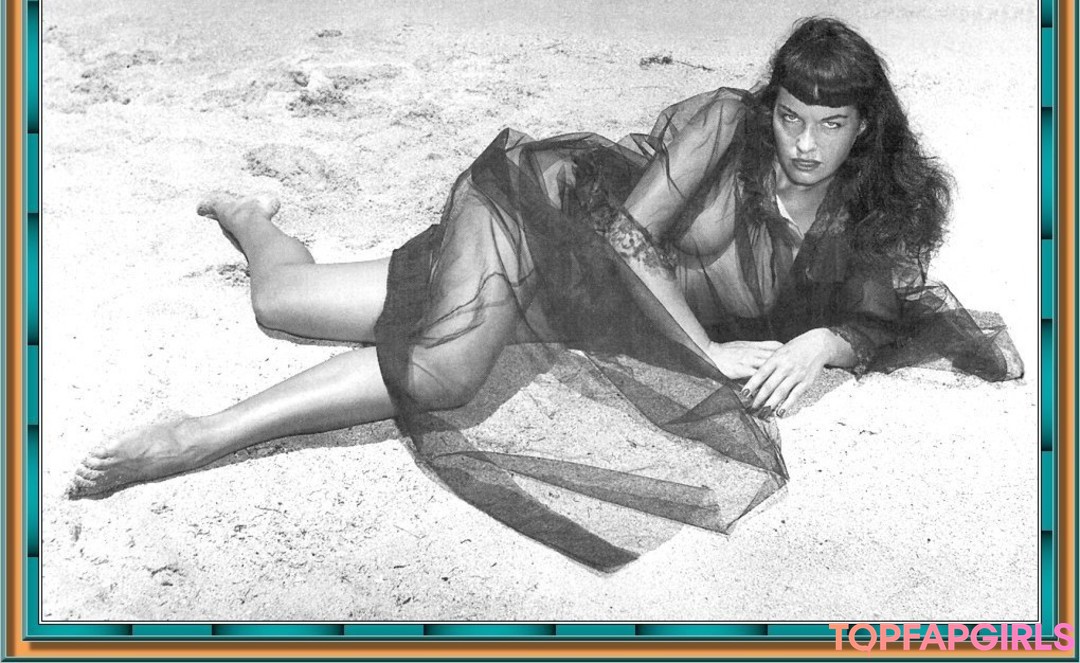 Bettie Page pornographic model photos