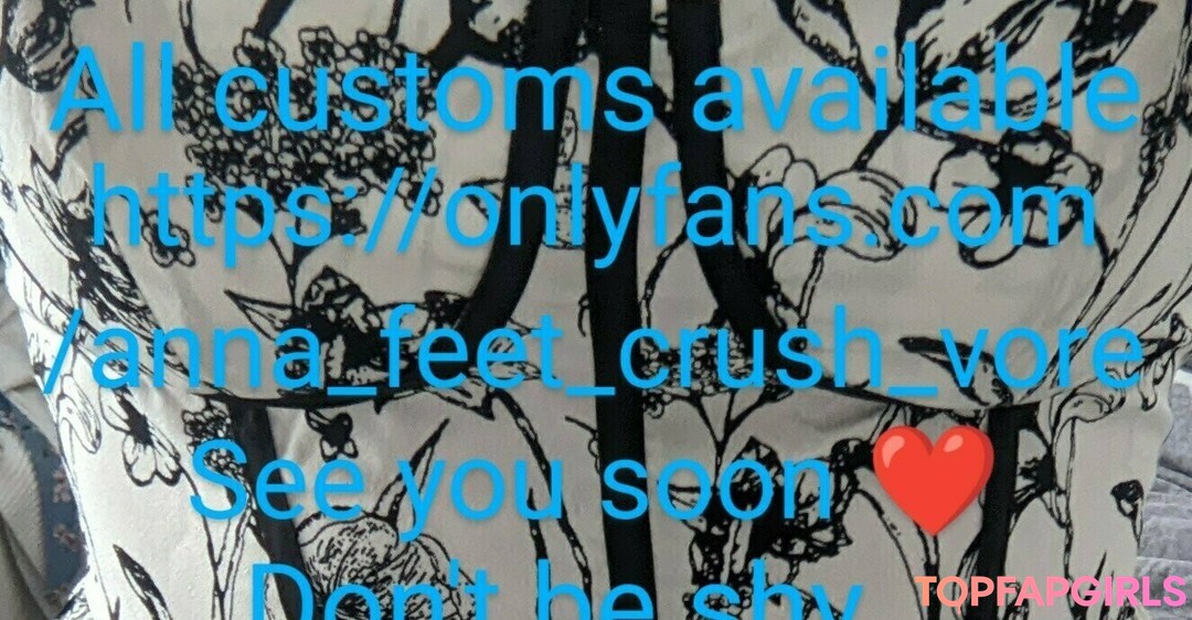 anna feet crush vore model exclusive photo