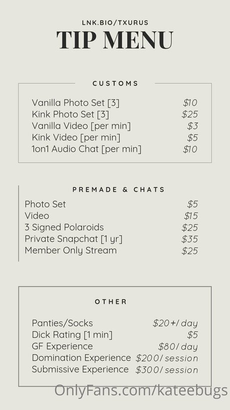 Kateebugs leak only fans