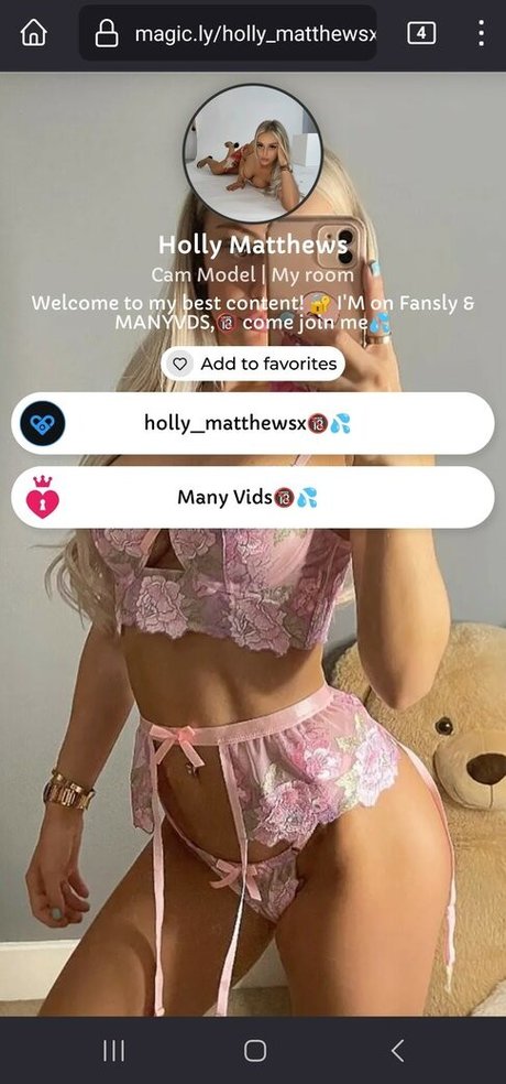 Holly Matthews onlyfans nude leak