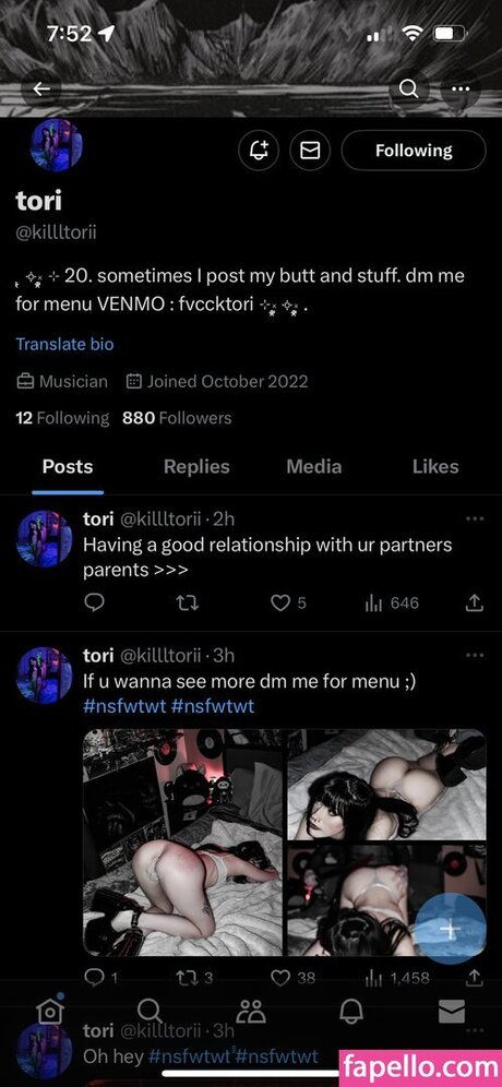 Killltorii only fans leaked porn