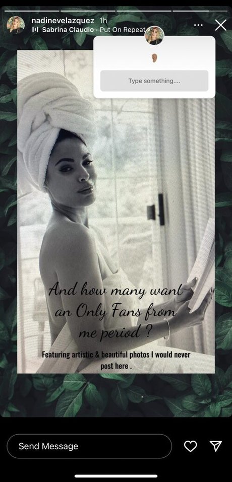 Nadine Velazquez nudes onlyfans