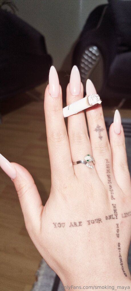 Smoking Maya model porn picture