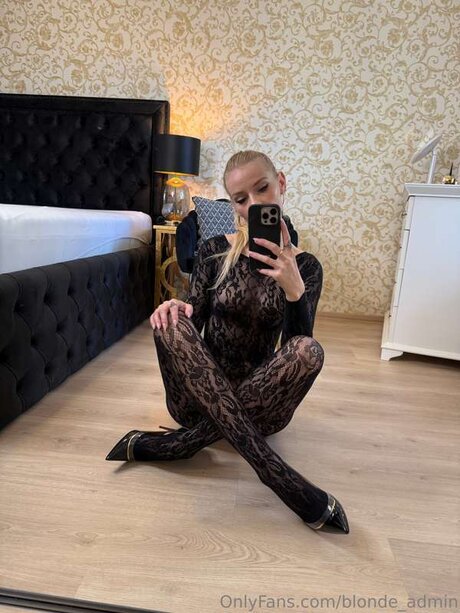 Blonde Admin model sexy image