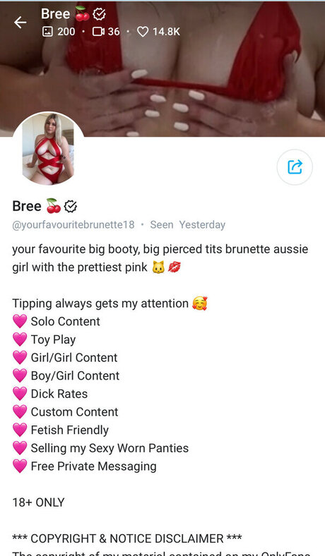 yourfavouritebrunette18 exclusive model photo