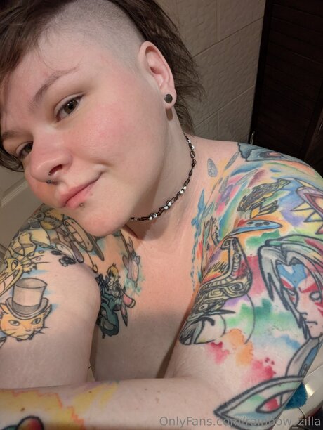 Rainbow Zilla model porn photo