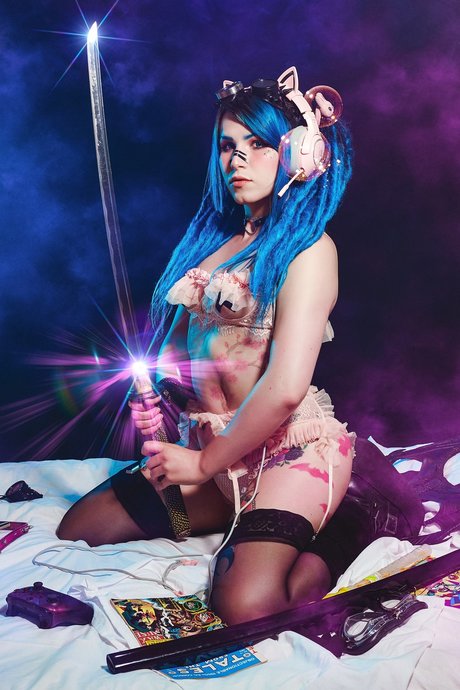 Purple Succubus star naked picture