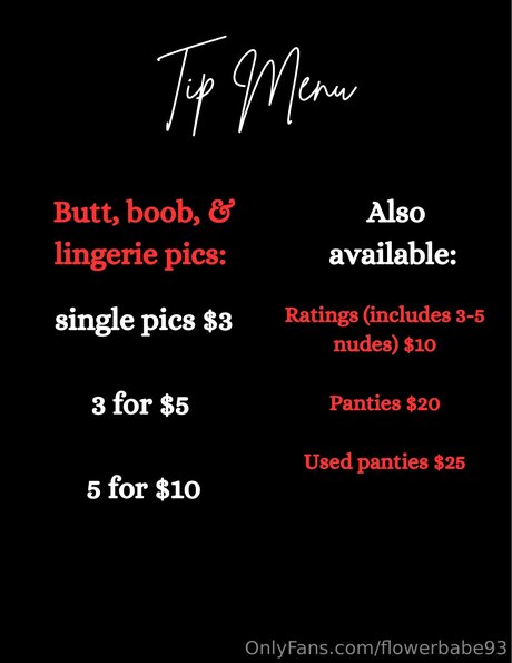 Flowerbabe93 model perfect pictures