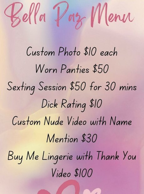 Bella Paz star hot images