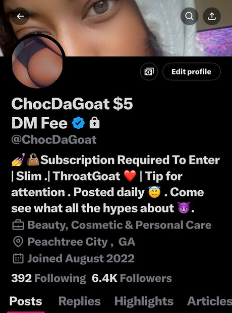 Choc DaGoat art star pic