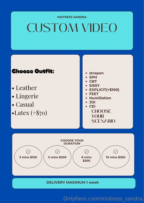 Mistress Sandra pretty pornstar galleries