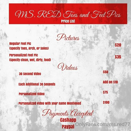 ms red77 hot model picture