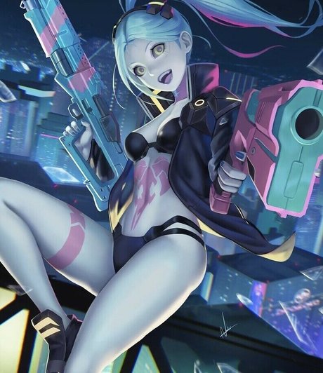 Cyberpunk 2077 Edgerunners pornographic model picture
