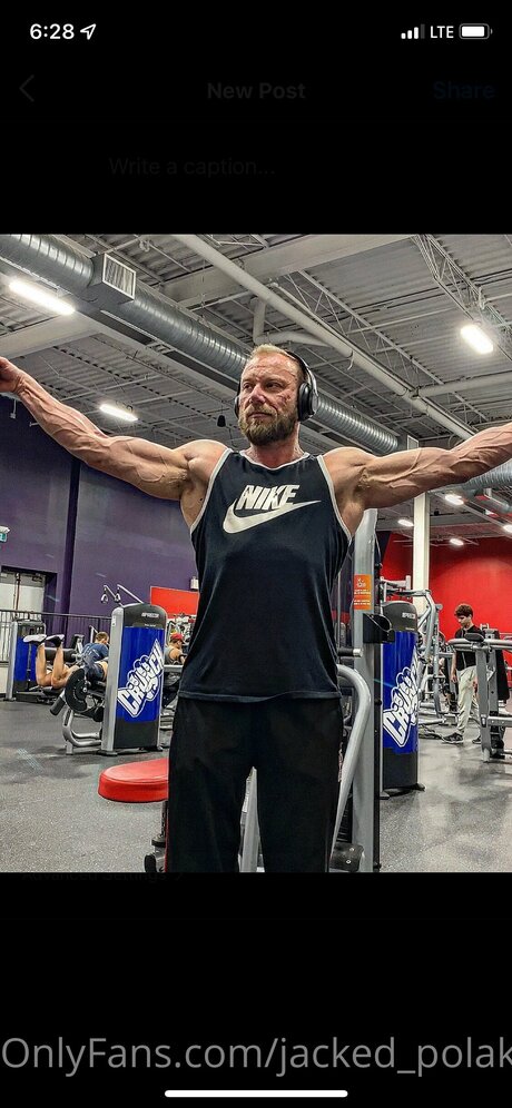 Jacked Polak model kunst bild