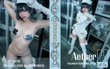 ZinieQ Cosplayer ヌードスター 画像